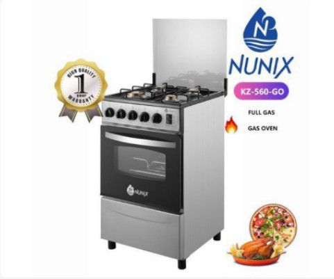 Free standing 4 gas burner cooker with oven