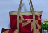 Ankara faux leather handbags