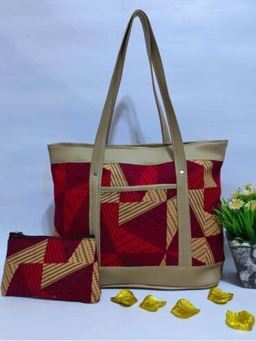 Ankara faux leather handbags