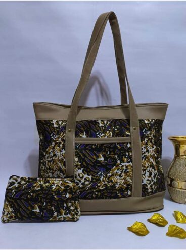 Ankara faux leather handbags