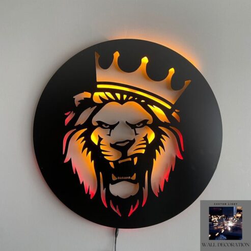 generic led lion art