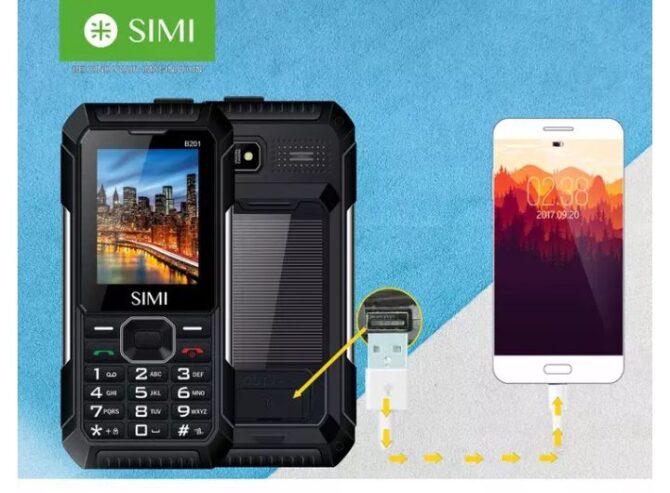 SIMI B201 Solar Charing Phone 2.4inch with Analog