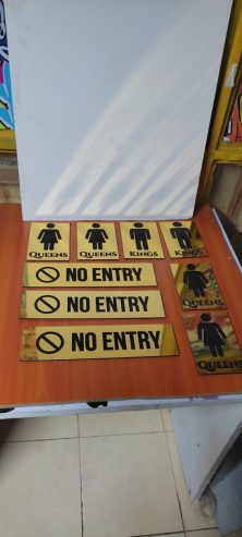 Stainless Steel Engraving and door signs