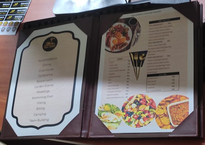 Leather Menus